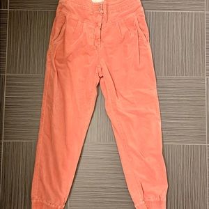 Oversized Peach Corduroy Pants